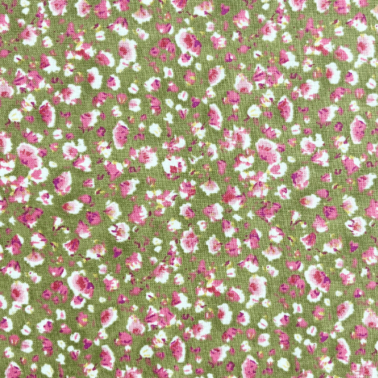 Peony Blossom - Tiny Flowers - Green (3 - Yard Pack) - Choice Fabrics604532