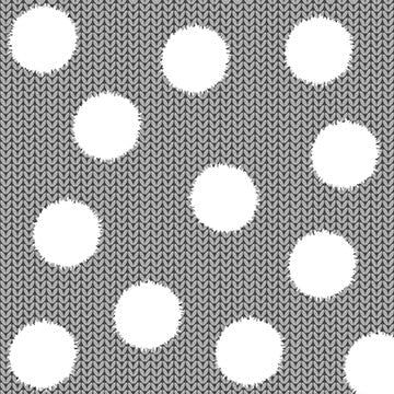 Welcome Winter - Fuzzy Dot on Knit Ground - Gray (3-Yard Pack) - Choice FabricsQ9703-90-3YD