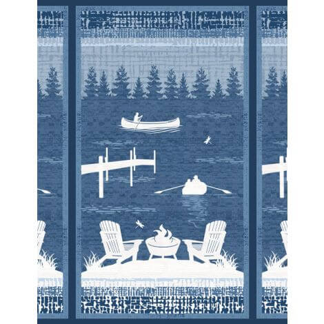 Lake Retreat - Large Panel (24"x42") - Choice Fabrics3057-59031-441