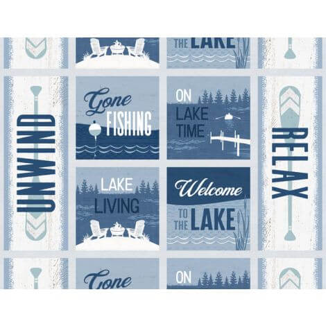 Lake Retreat - Craft Panel (24"x42") - Choice Fabrics3057-59032-414