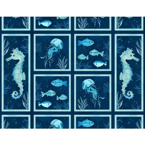 Underwater Wonders - Craft Panel (25" x 44") - Choice Fabrics3060-36289-447