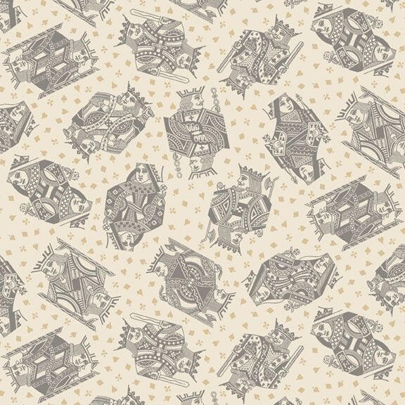 Full House - Royal Playing Cards - Grey (3 - Yard Pack) - Choice FabricsR751271D-GREY
