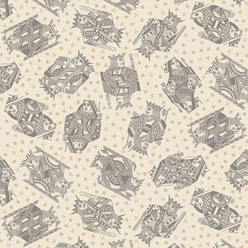 Full House - Royal Playing Cards - Grey (3 - Yard Pack) - Choice FabricsR751271D-GREY