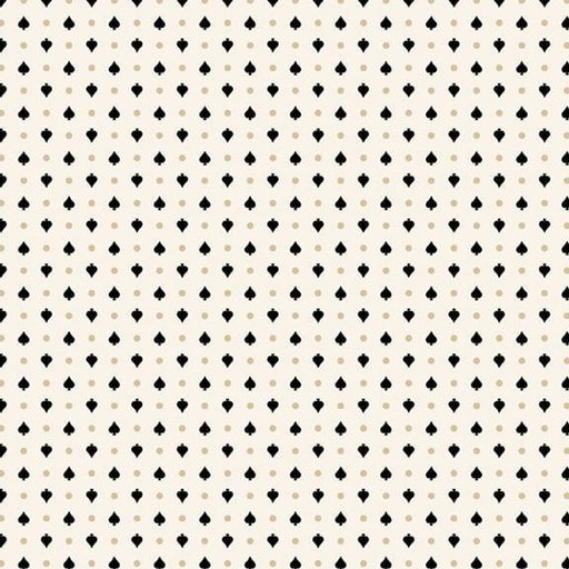 Full House - Spades - Cream (3 - Yard Pack) - Choice FabricsR751274D-CREAM