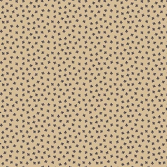 Full House - Clubs - Tan (3 - Yard Pack) - Choice FabricsR751276D-TAN