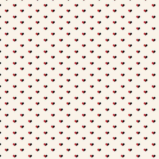 Full House - Split Hearts - Cream (3 - Yard Pack) - Choice FabricsR751277D-CREAM