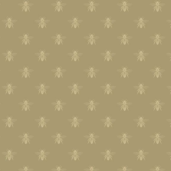 Summer House - Bee - Green - Choice FabricsR521298D-GREEN