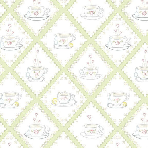 Tea for Two - Doilies - Lime - Choice FabricsR191194D-LIME