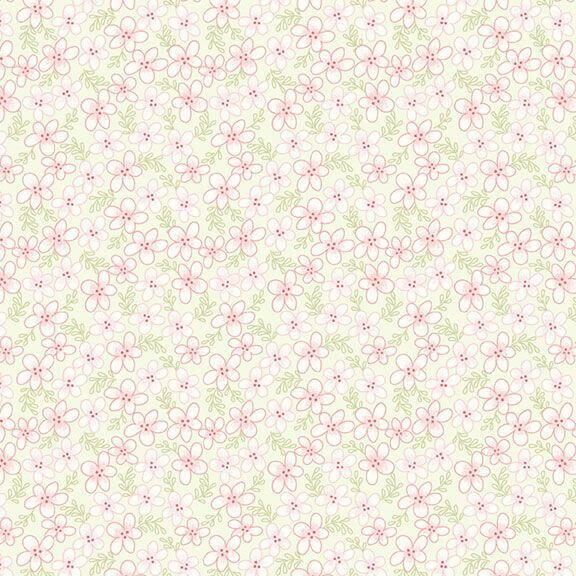 Tea for Two - Flower - Pink - Choice FabricsR191195D-PINK