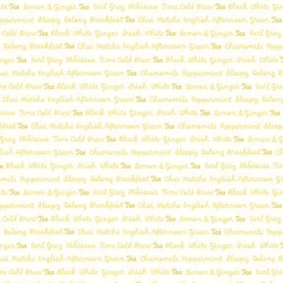Tea for Two - Words - Yellow - Choice FabricsR191197D-YELLOW