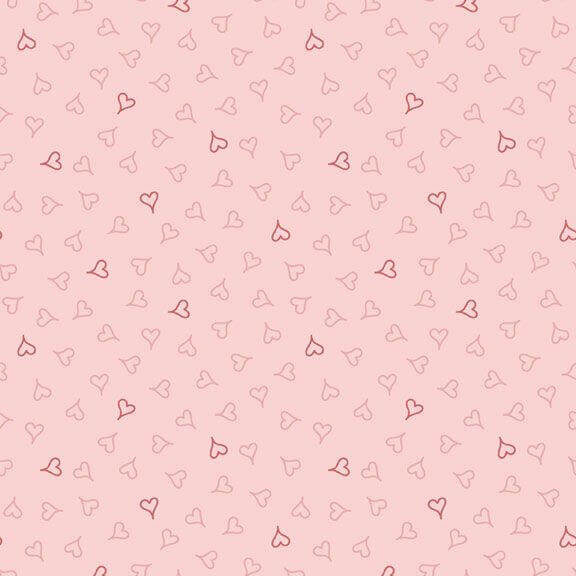 Tea for Two - Hearts - Pink - Choice FabricsR191198D-PINK