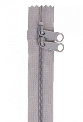 30" Double-Slide Handbag Zipper, Pewter - Choice FabricsZIP30-110