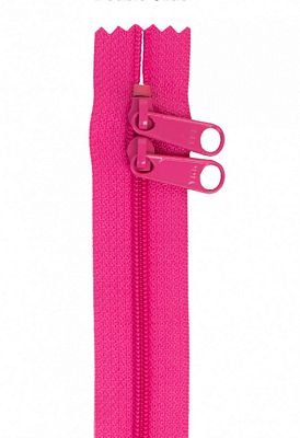 30" Double-Slide Handbag Zipper, Raspberry - Choice FabricsZIP30-252