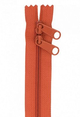 30" Double-Slide Handbag Zipper, Redwood - Choice FabricsZIP30-280
