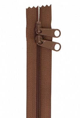 40" Double-Slide Handbag Zipper, Seal Brown - Choice FabricsZIP40-140
