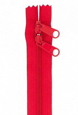 40" Double-Slide Handbag Zipper, Hot Red - Choice FabricsZIP40-265