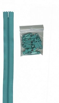 Zippers by the Yard, Turquoise, 4 Yards - Choice FabricsZIPYD-212