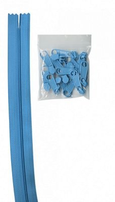 Zippers by the Yard, Parrot Blue, 4 Yards - Choice FabricsZIPYD-214