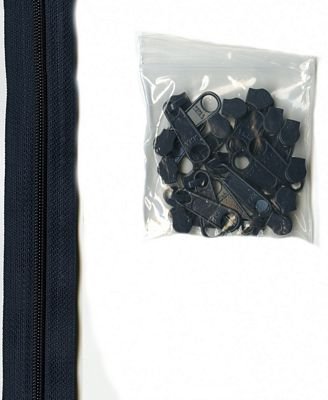 Zippers by the Yard, Navy, 4 Yards - Choice FabricsZIPYD-235