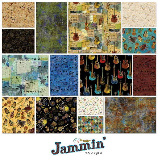 Clothworks - Pre - Order Clothworks Prints - Jammin - Choice FabricsZT-100880-001 - COL-JAMMIN-15FS