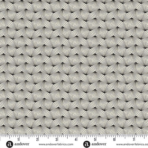 Zig Zag Cream Black Nightfall 44"/45" Cotton Fabric Per Yard - Choice FabricsA-10205-K