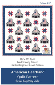 American Heartland Quilt Pattern - PAPER PRINT VERSION - Choice Fabricssku-43120651763865
