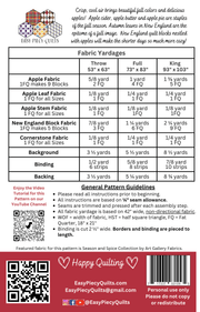 Apple Butter Days Quilt Pattern - Paper Print Version - Choice Fabrics717337031095