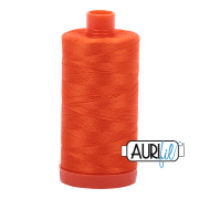 Aurifil 50wt Mako Cotton Thread - Neon Orange 1104 - Choice FabricsMK50SP1104