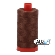 Aurifil 50wt Mako Cotton Thread - Dark Antique Gold 2372 - Choice FabricsMK50SP2372