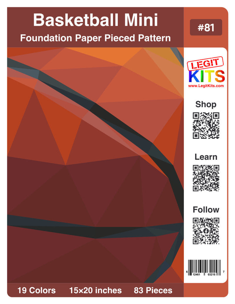 Basketball Mini Quilt Kit