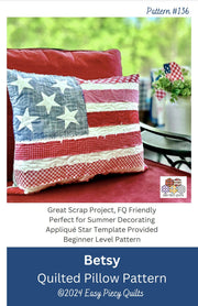 Betsy Quilted Pillow Pattern - Paper Print Vision - Choice Fabrics717337031088