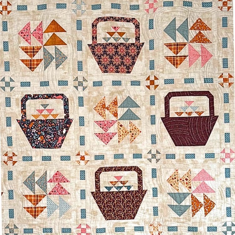 Blessings Baskets Quilt Pattern, Paper Version - Mailed - Choice Fabricssku-45733424988313