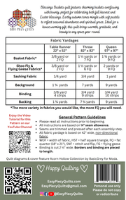 Blessings Baskets Quilt Pattern, Paper Version - Mailed - Choice Fabricssku-45733424988313