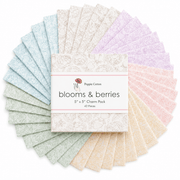 Blooms and Berries by Poppie Cotton - 5"x5" Charm Pack (42 Squares) - Choice FabricsBLOOMS-5X5