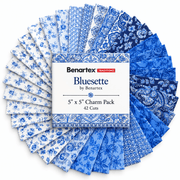 Bluesette by Benartex - 5" x 5" Charm Pack (42 Cuts) - Choice FabricsBLUESETTE-5X5