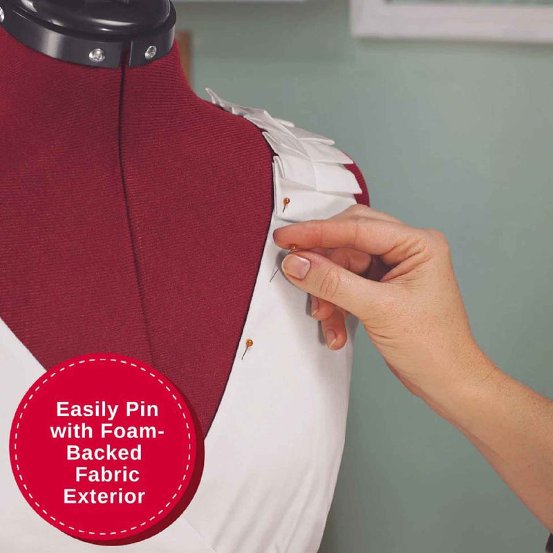 SINGER® Adjustable Dress Form - Small/Medium - Choice FabricsDF150SM_RD