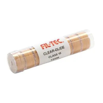 13320 Light Tan Prewound Clear - Glide Bobbin Tube - Class 15/A - Choice FabricsCG15-13320