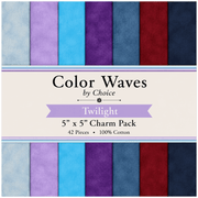 Color Waves Twilight 5"x5" Charm Pack - 42 Squares - Choice FabricsTWILIGHT-5X5