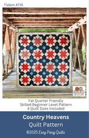 Country Heavens Quilt Pattern - Paper Pattern, Mailed - Choice Fabricssku-46067379044505