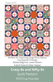 Crazy 8s & Nifty 9s Pattern, Paper Version - Choice Fabrics717337033150