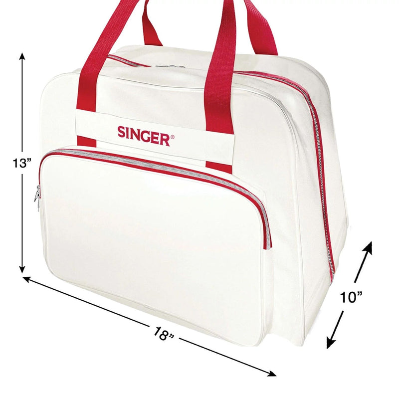 SINGER® Cream/Red Universal Tote Bag - Choice Fabrics250100096.01