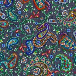 Boho Wave Charcoal Cotton 44"/45" Fabric Per Yard - Choice FabricsDCX12740-CHAR-D