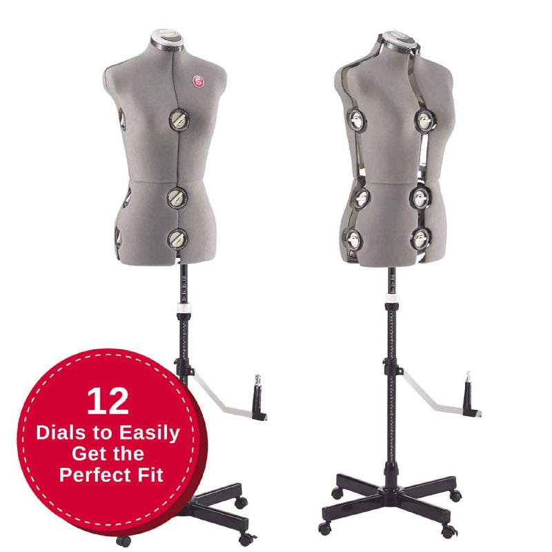 SINGER® Adjustable Dress Form- Medium/Large - Choice FabricsDF151ML_GR