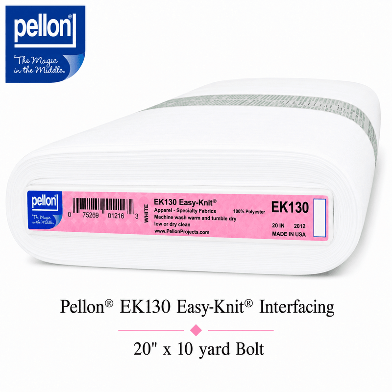 Pellon® EK130 Easy-Knit® Interfacing 20" x 10 yard Bolt (White) - Choice FabricsDSEK130-2010BOLT