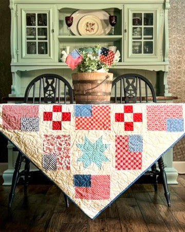 Farmhouse Flags Quilt Pattern - Paper Print Version - Choice Fabrics717337031064