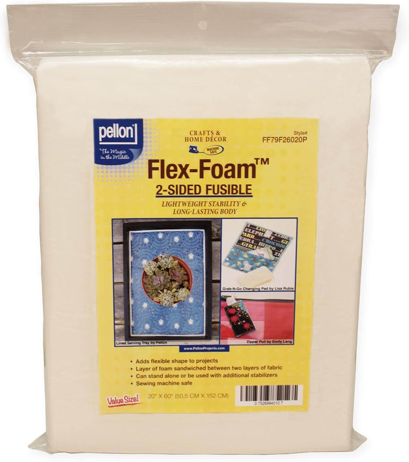 Pellon® 2-Sided Fusible Flex-Foam, 60" x 20" Package - Choice FabricsFF79F26020P