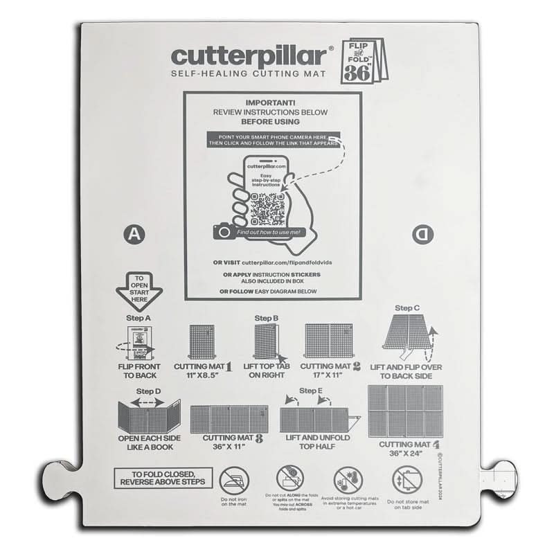 FLIP & FOLD 36 SELF-HEALING CUTTING MAT - Choice FabricsCPP-FNFMINI