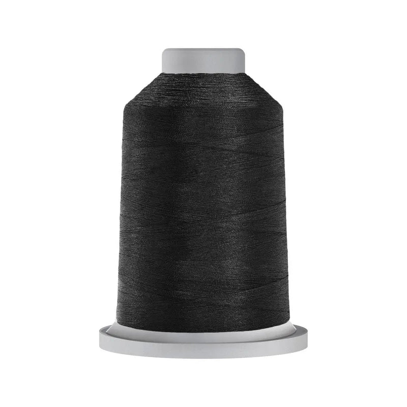 11001 Black Glide Polyester Thread - 5,500 yards King Spool - Choice Fabrics450.11001