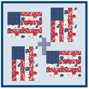 God And Country Quilt Pattern, Flag and Cross Pattern, Paper Print Version - Choice Fabricssku-42880592707737