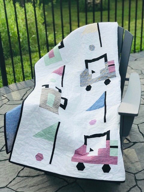 Golf Bags and Flags Quilt Pattern - PRINT PAPER VERSION - Choice Fabricssku-42161366302873